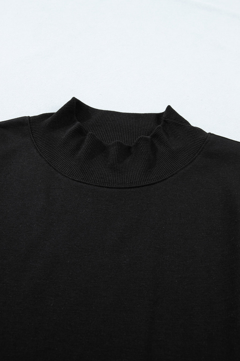 Light Grey Solid Color High Neck Cap Sleeve Loose Top