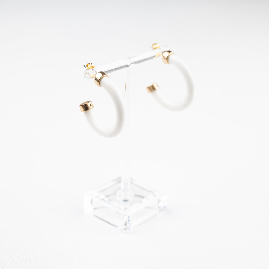 Mini Hoops - White