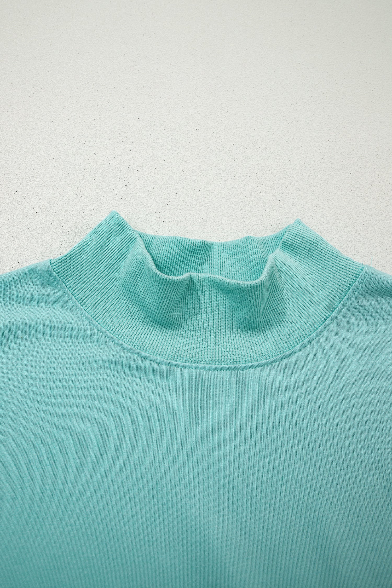 Light Grey Solid Color High Neck Cap Sleeve Loose Top