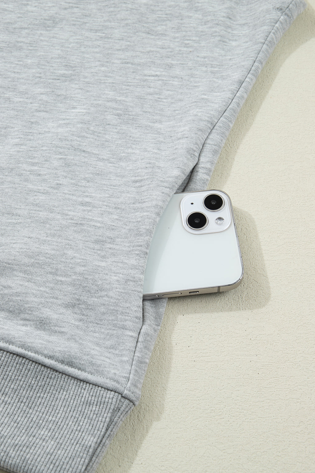 Light Grey Solid Color High Neck Cap Sleeve Loose Top