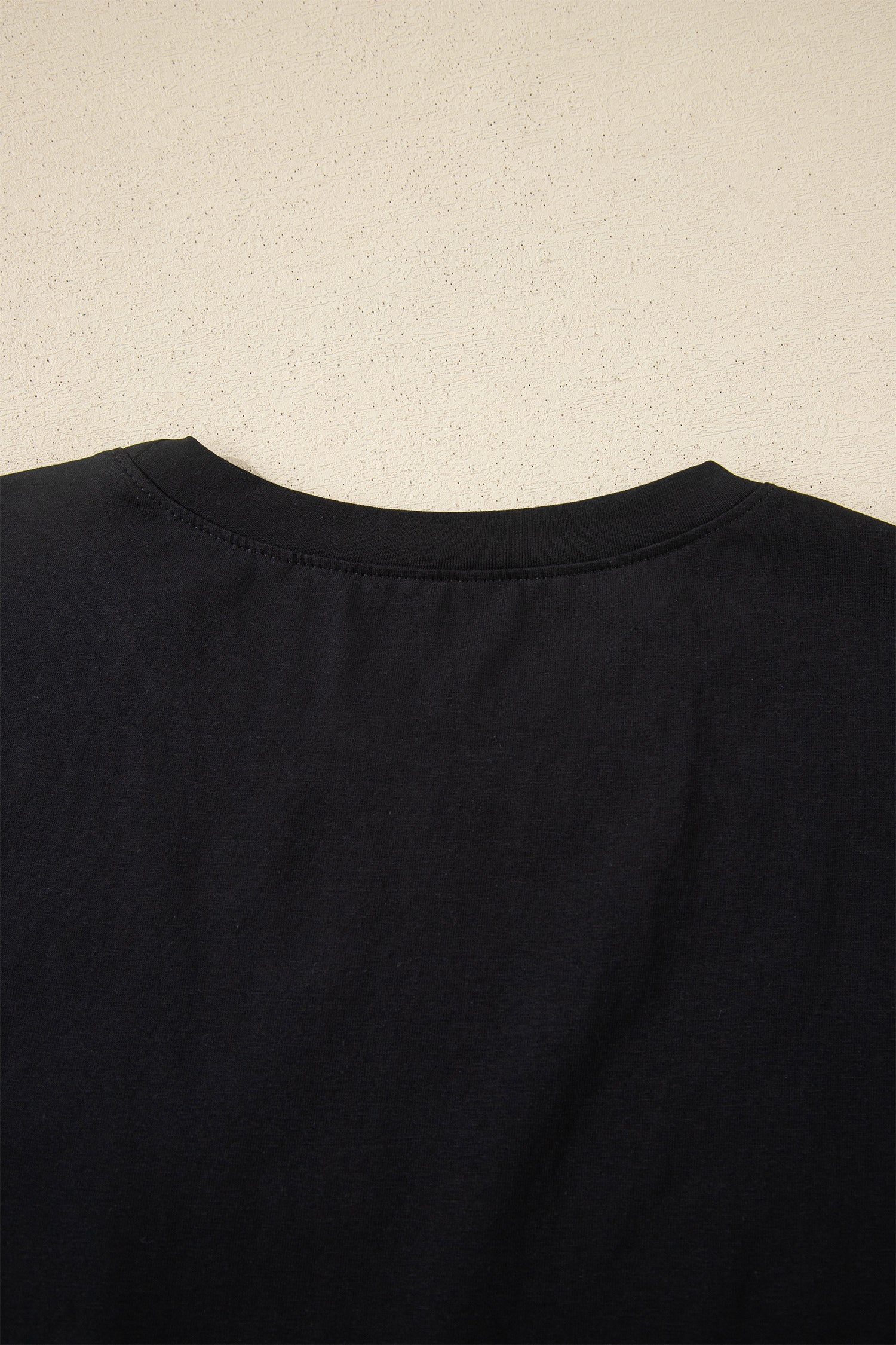 Dark Blue Varsity Striped Short Sleeve Crew Neck T Shirt