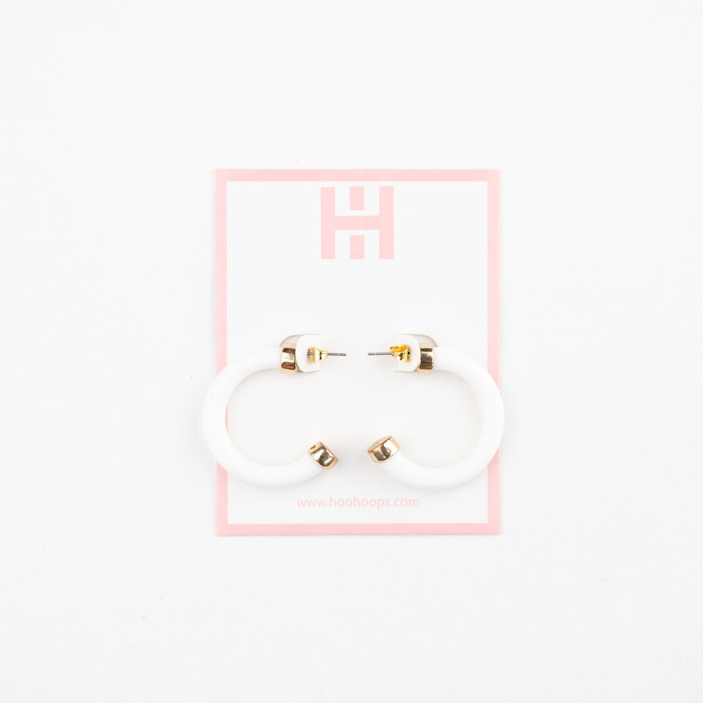 Mini Hoops - White