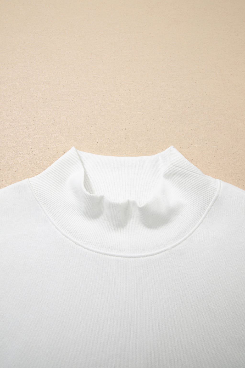 Light Grey Solid Color High Neck Cap Sleeve Loose Top