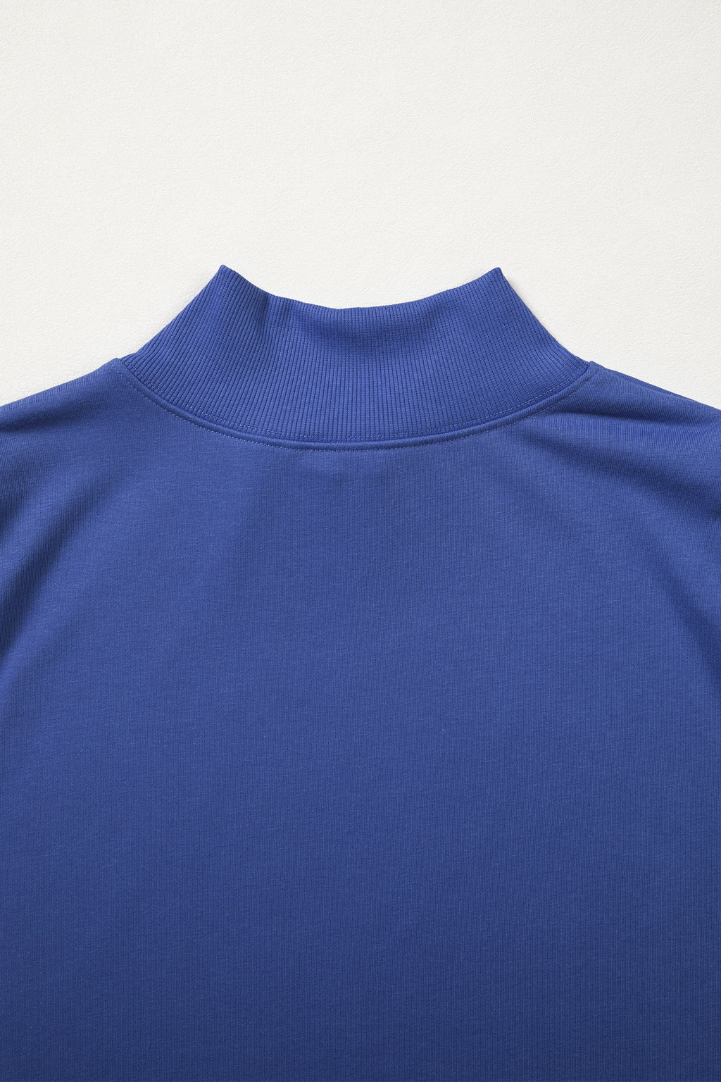 Light Grey Solid Color High Neck Cap Sleeve Loose Top
