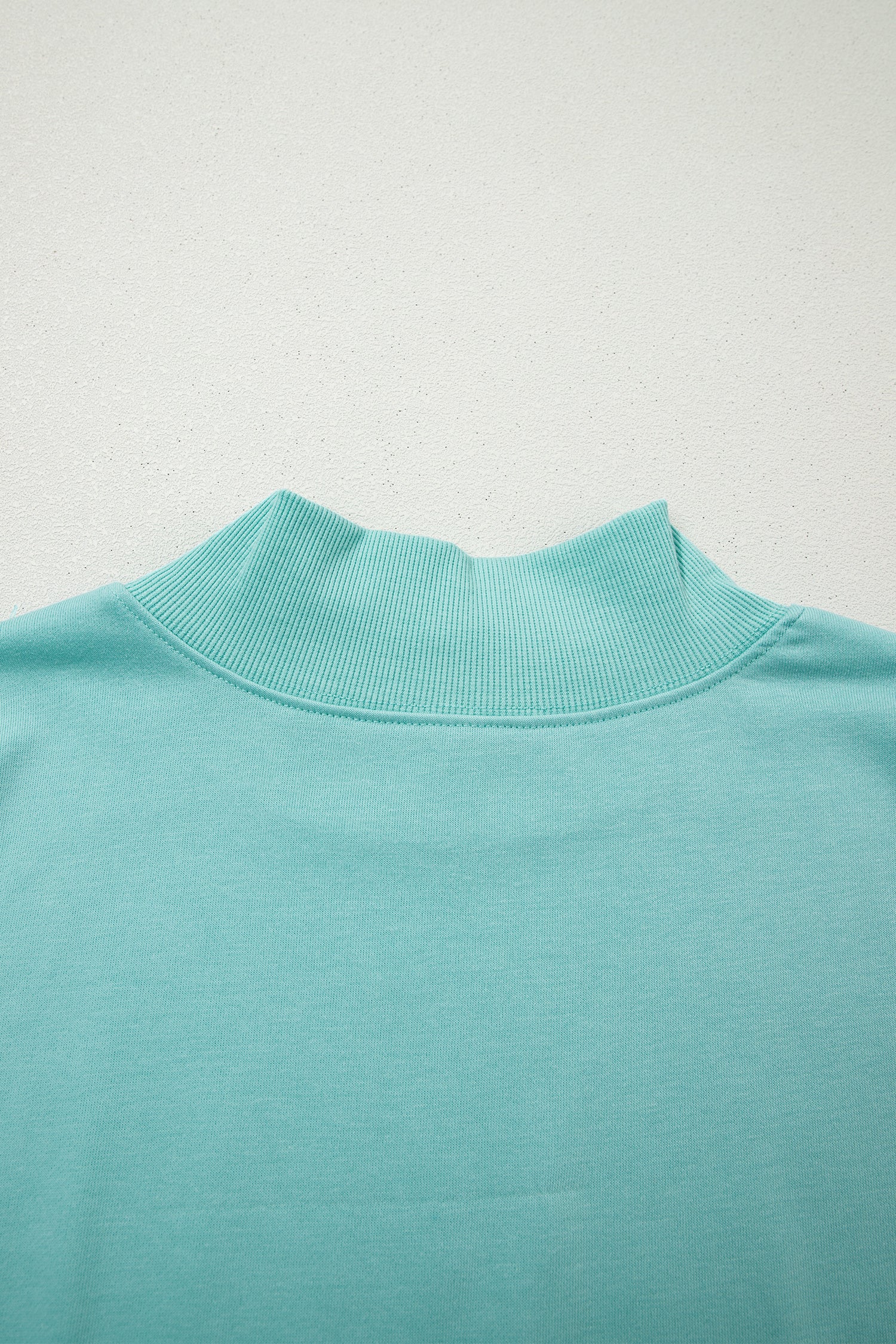 Light Grey Solid Color High Neck Cap Sleeve Loose Top