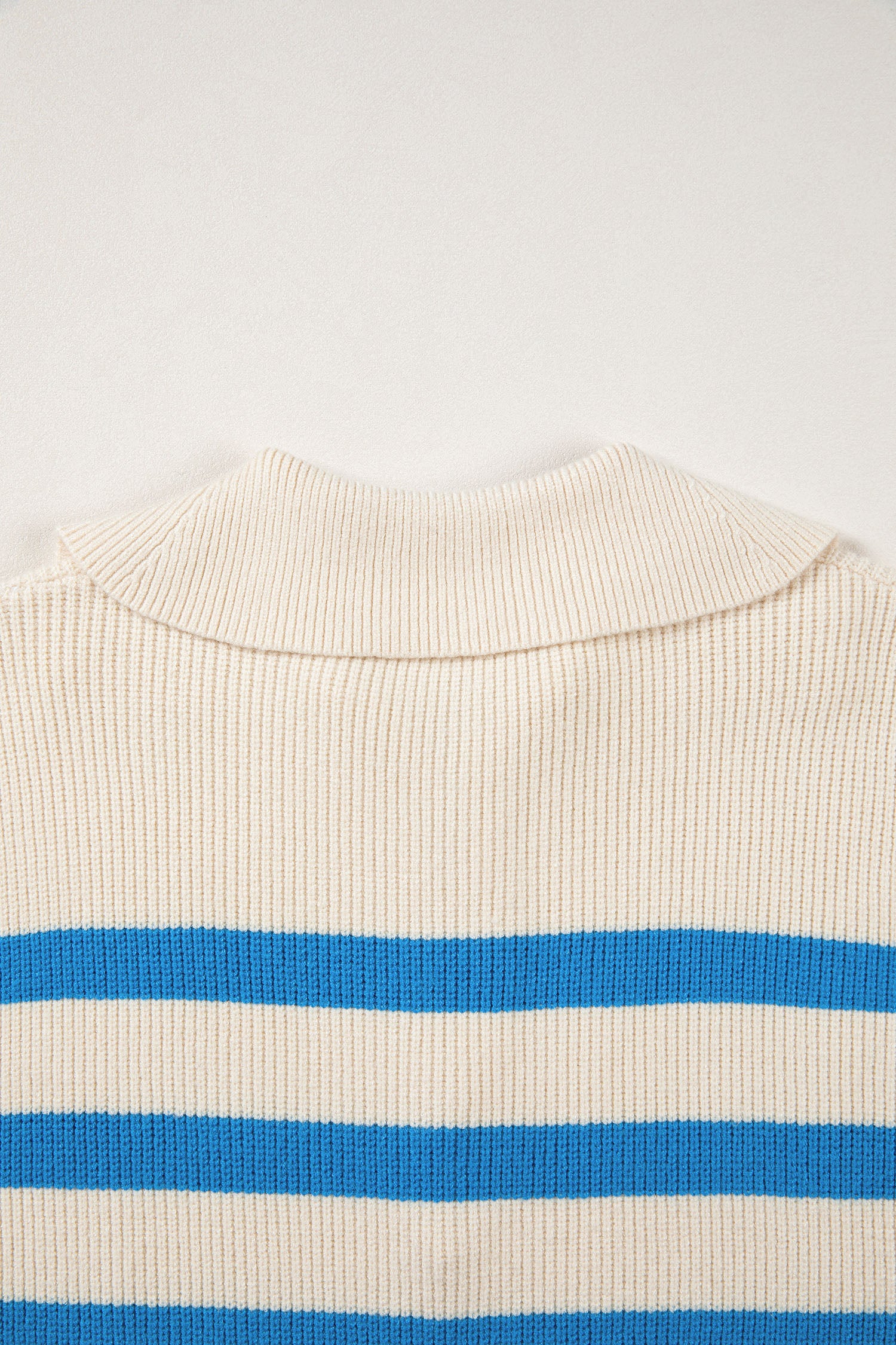 Blackish Green Ribbed Half Zip Collared Sweater Vest