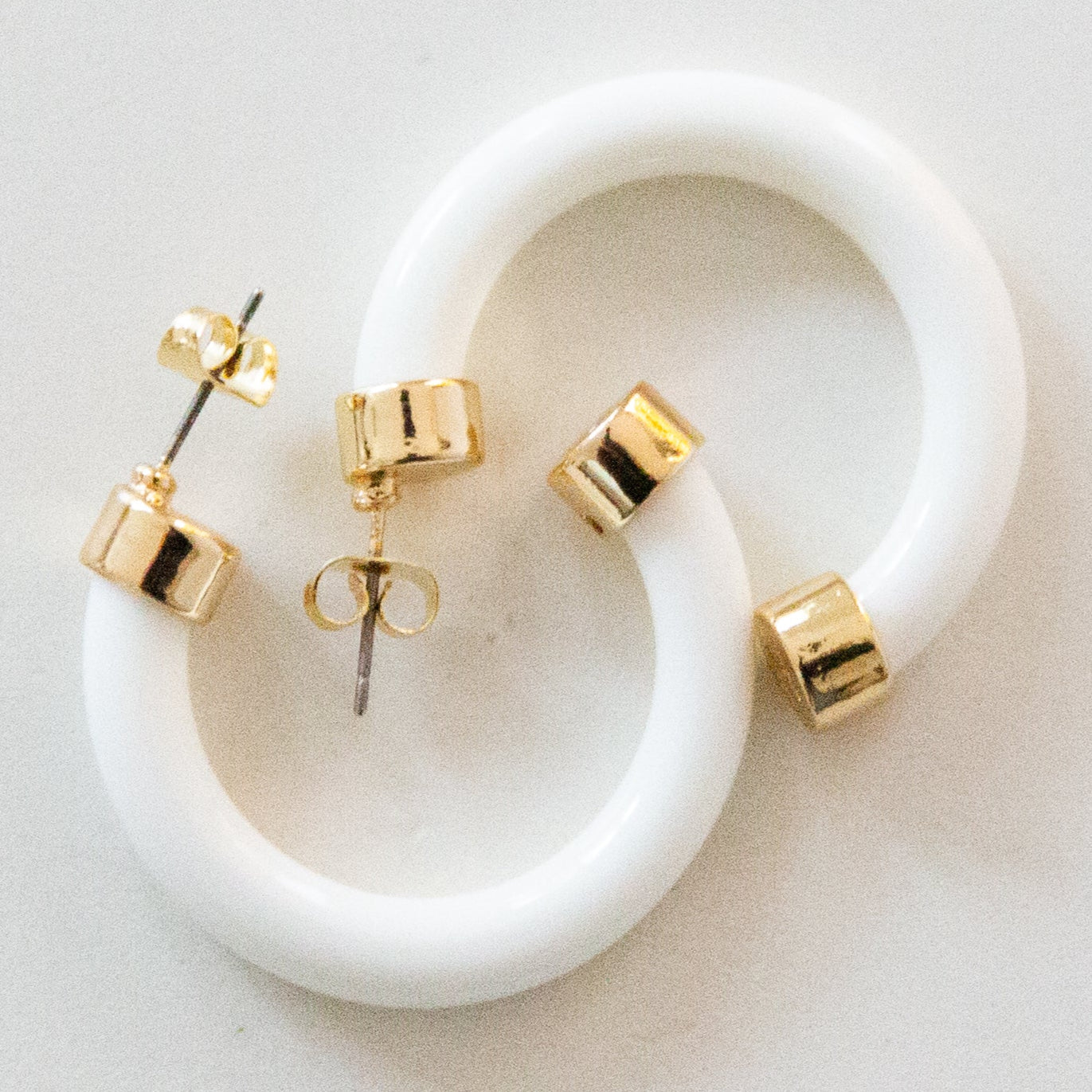 Mini Hoops - White