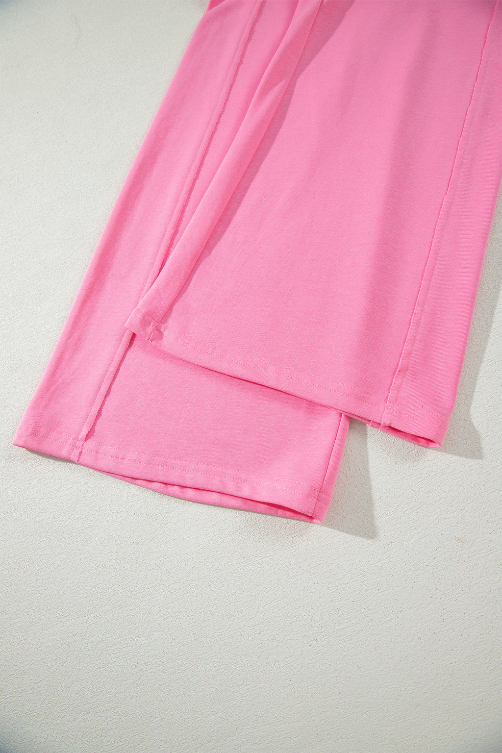 Green Solid Cover Oversize Tee Pocketed Casual Pants 2pcs Outfit