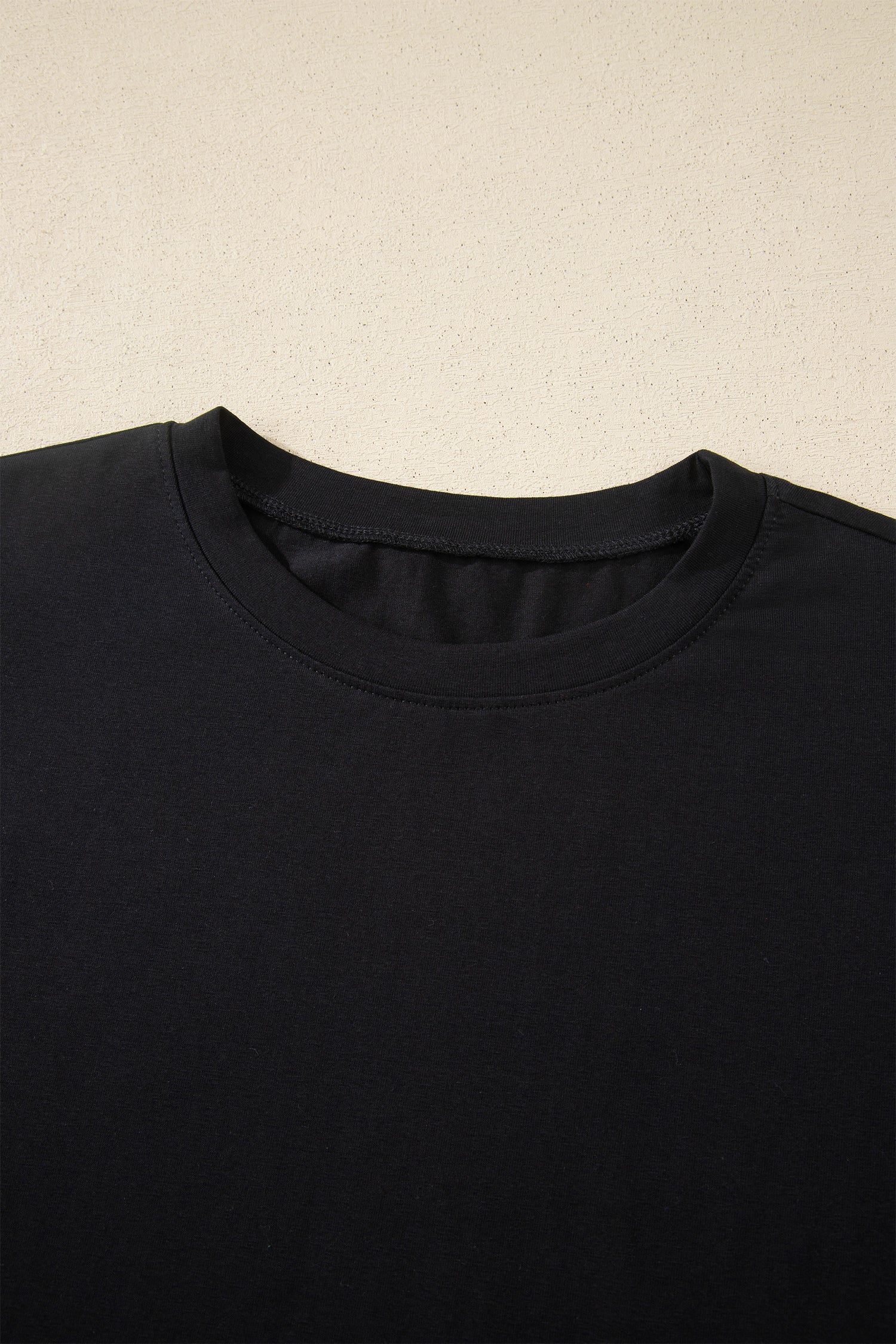 Dark Blue Varsity Striped Short Sleeve Crew Neck T Shirt