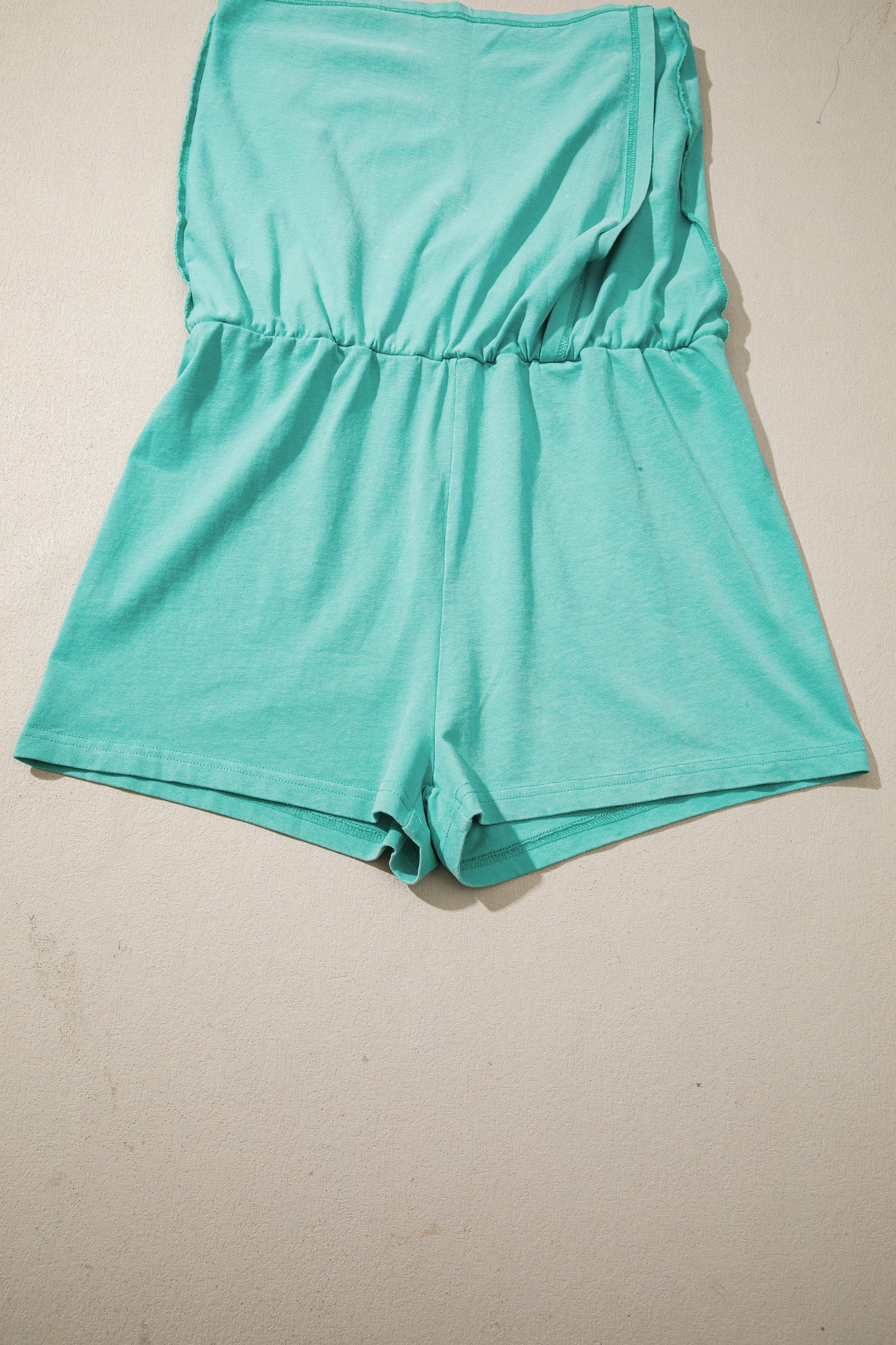 Light Pink Mineral Wash V Neck Tee Matching Skort Set