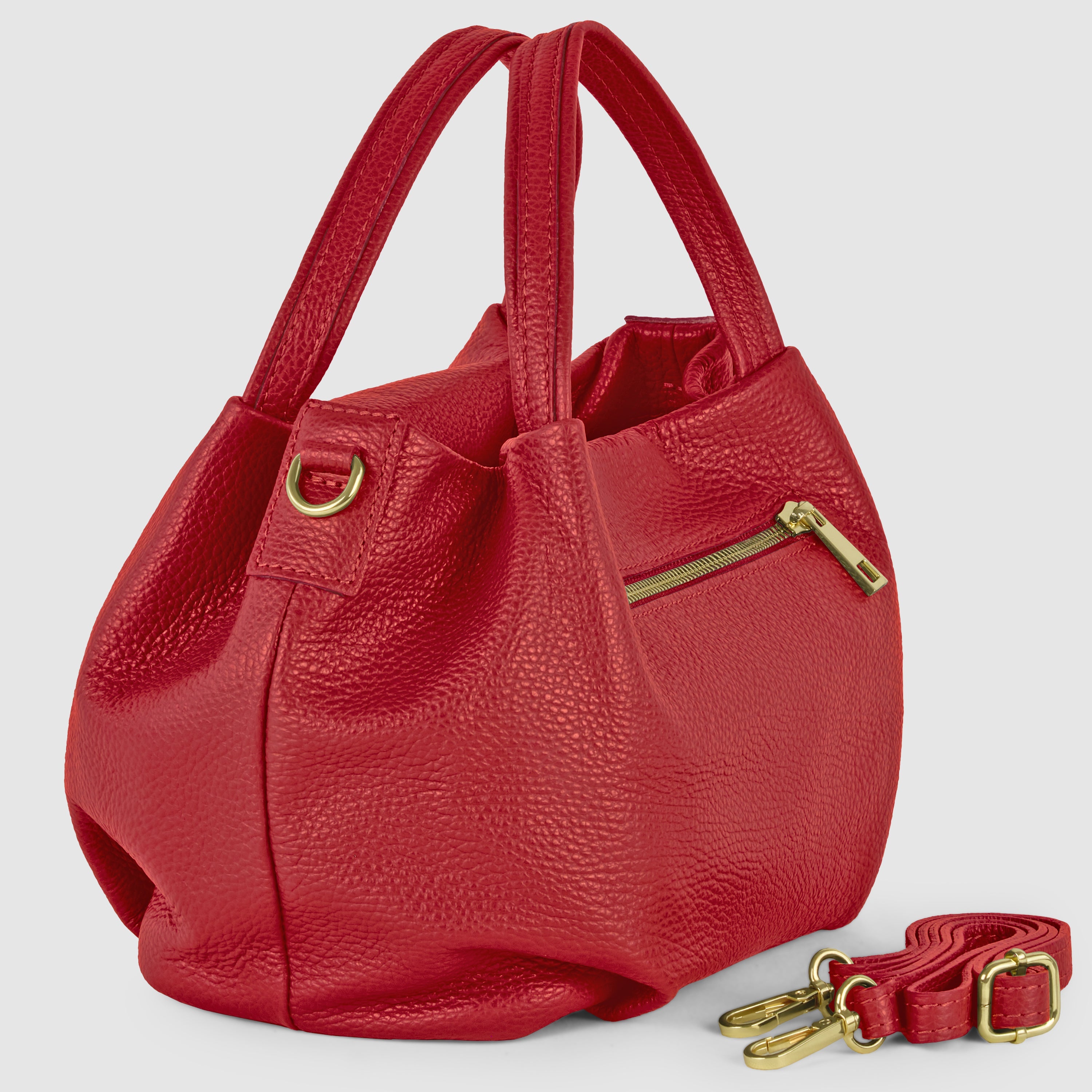Calf Leather Top-Handle Bag 322055