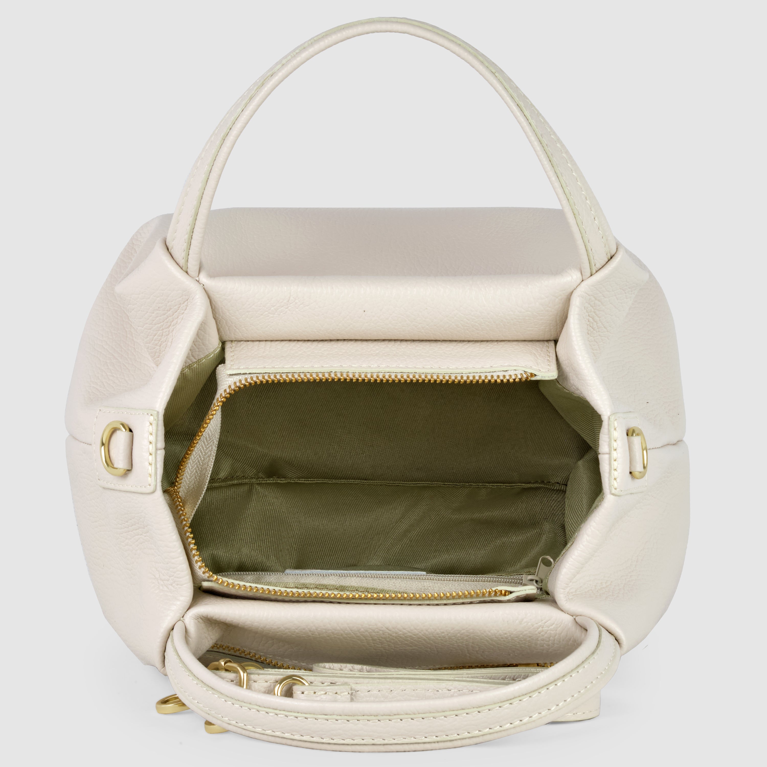 Calf Leather Top-Handle Bag 322055