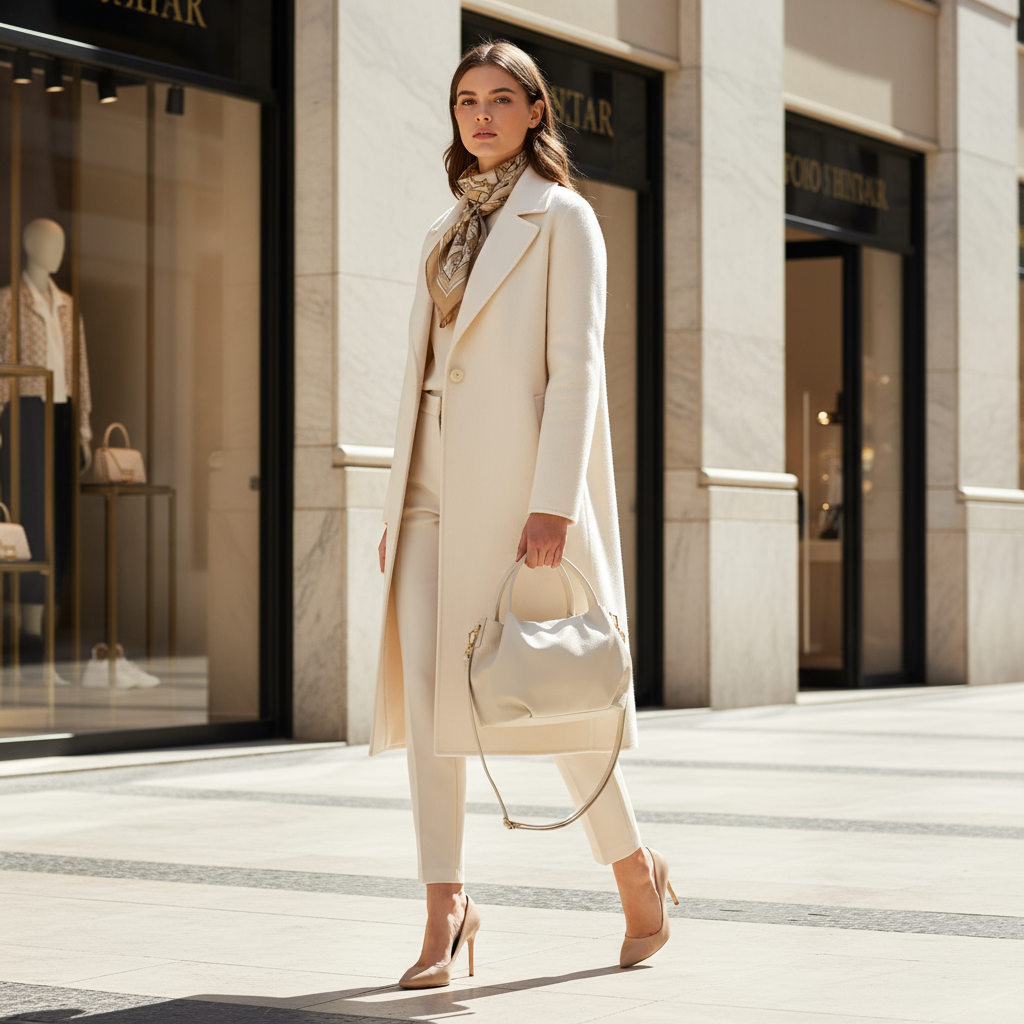 Calf Leather Top-Handle Bag 322055