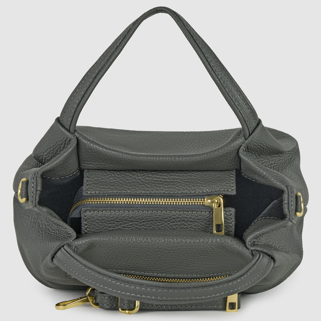 Calf Leather Top-Handle Bag 322055