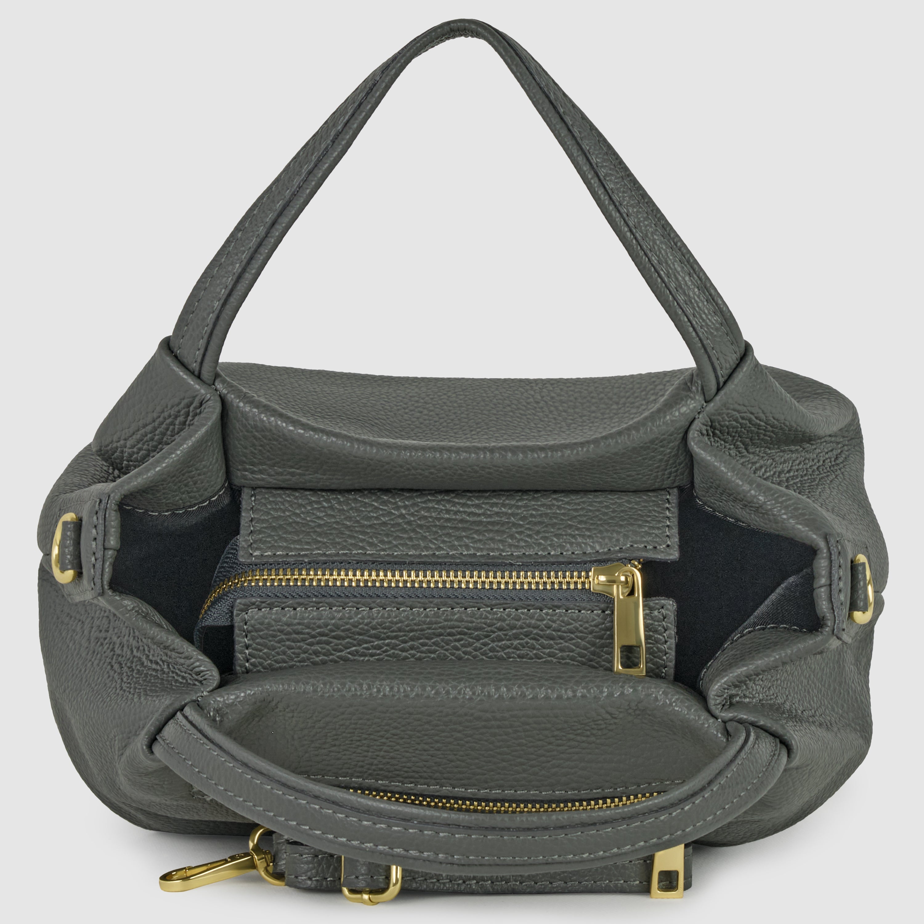 Calf Leather Top-Handle Bag 322055