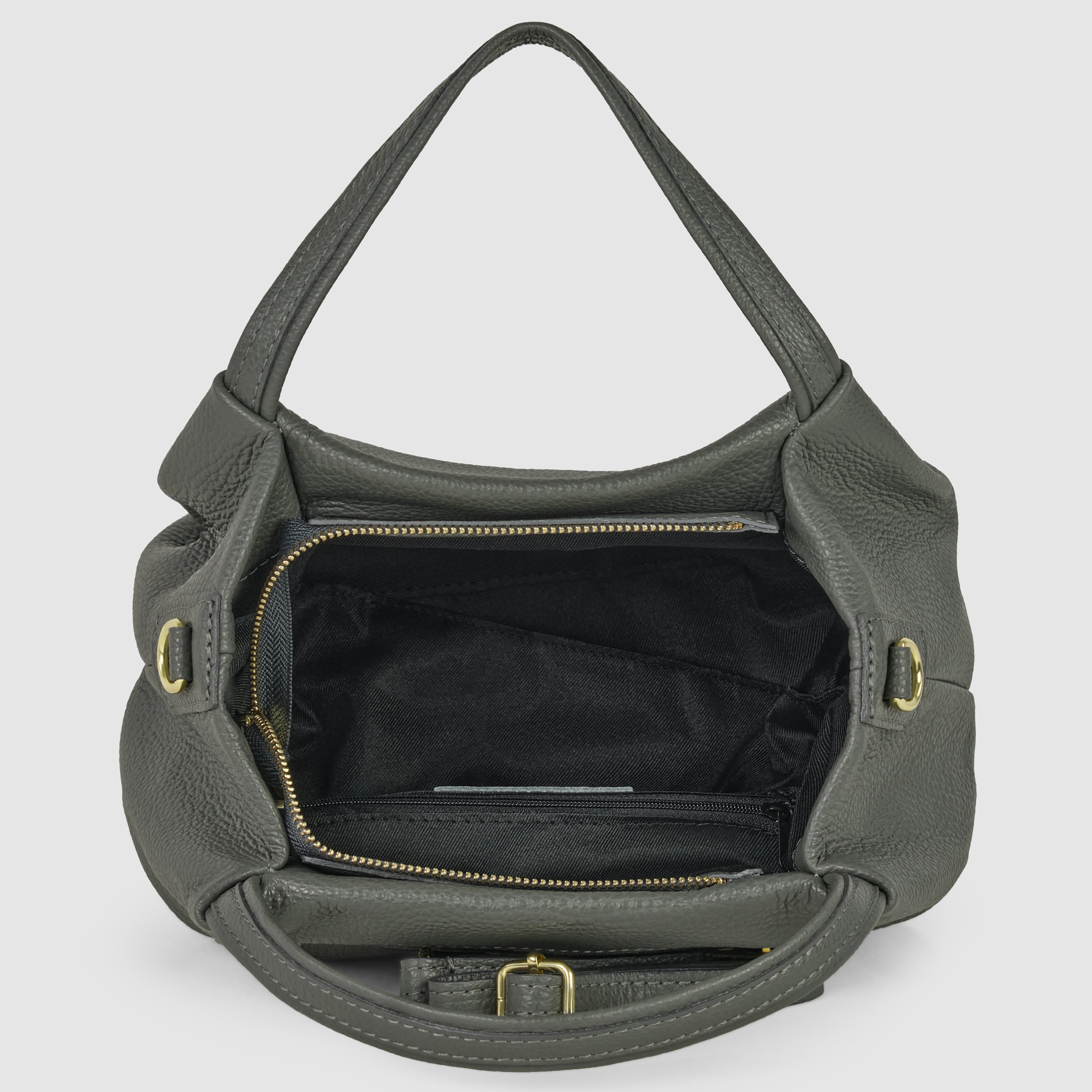 Calf Leather Top-Handle Bag 322055