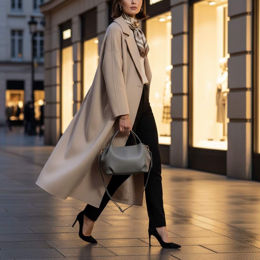 Calf Leather Top-Handle Bag 322055