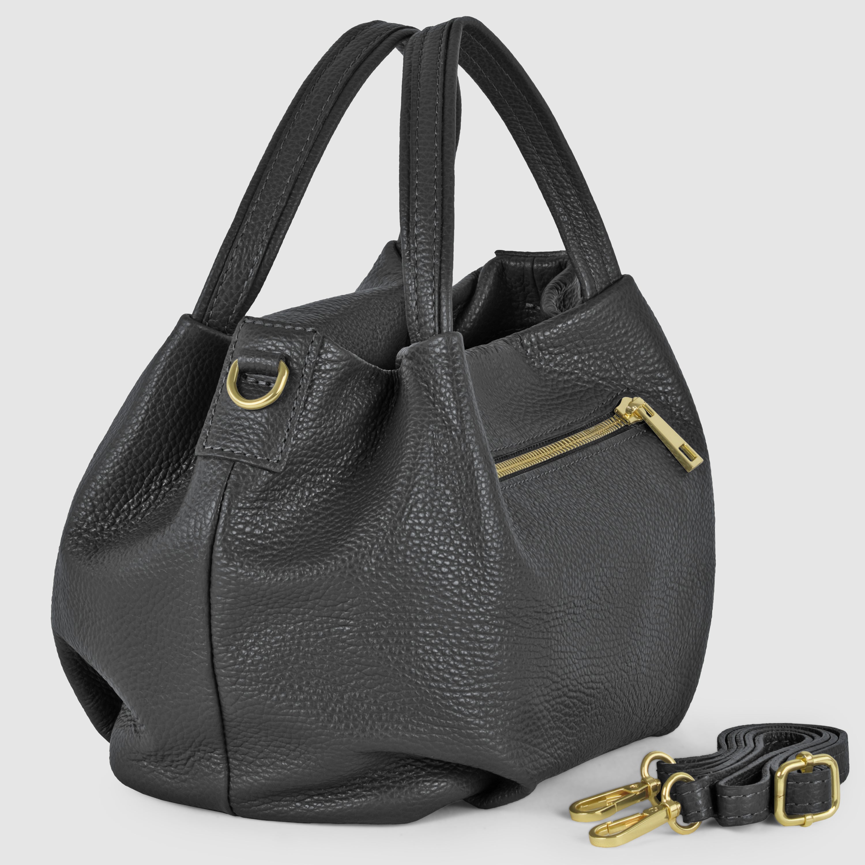 Calf Leather Top-Handle Bag 322055