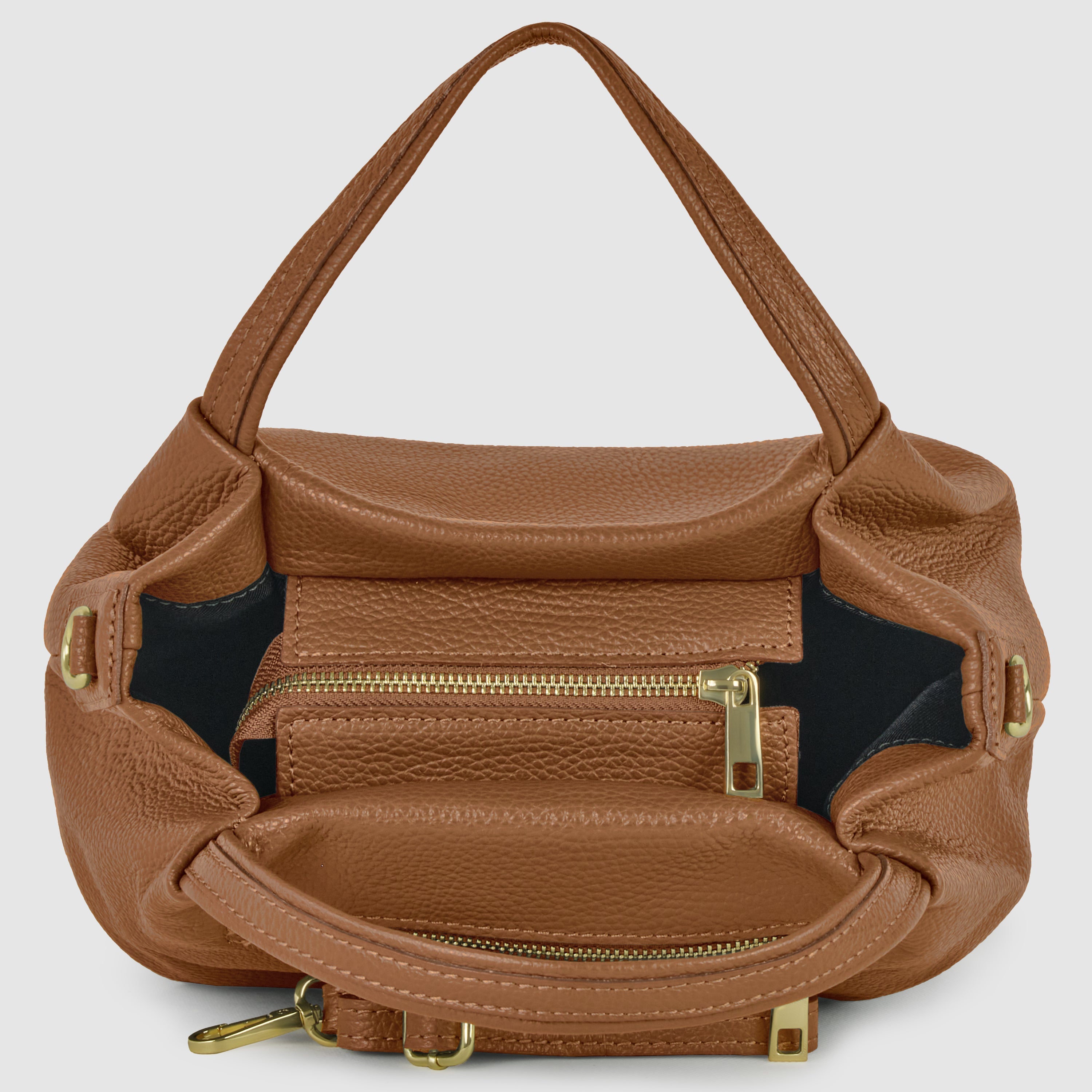 Calf Leather Top-Handle Bag 322055