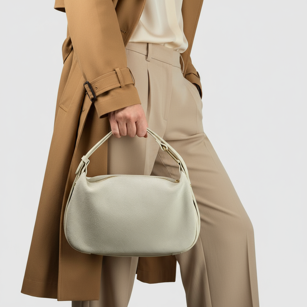 Suede Leather Crossbody Bag 242265