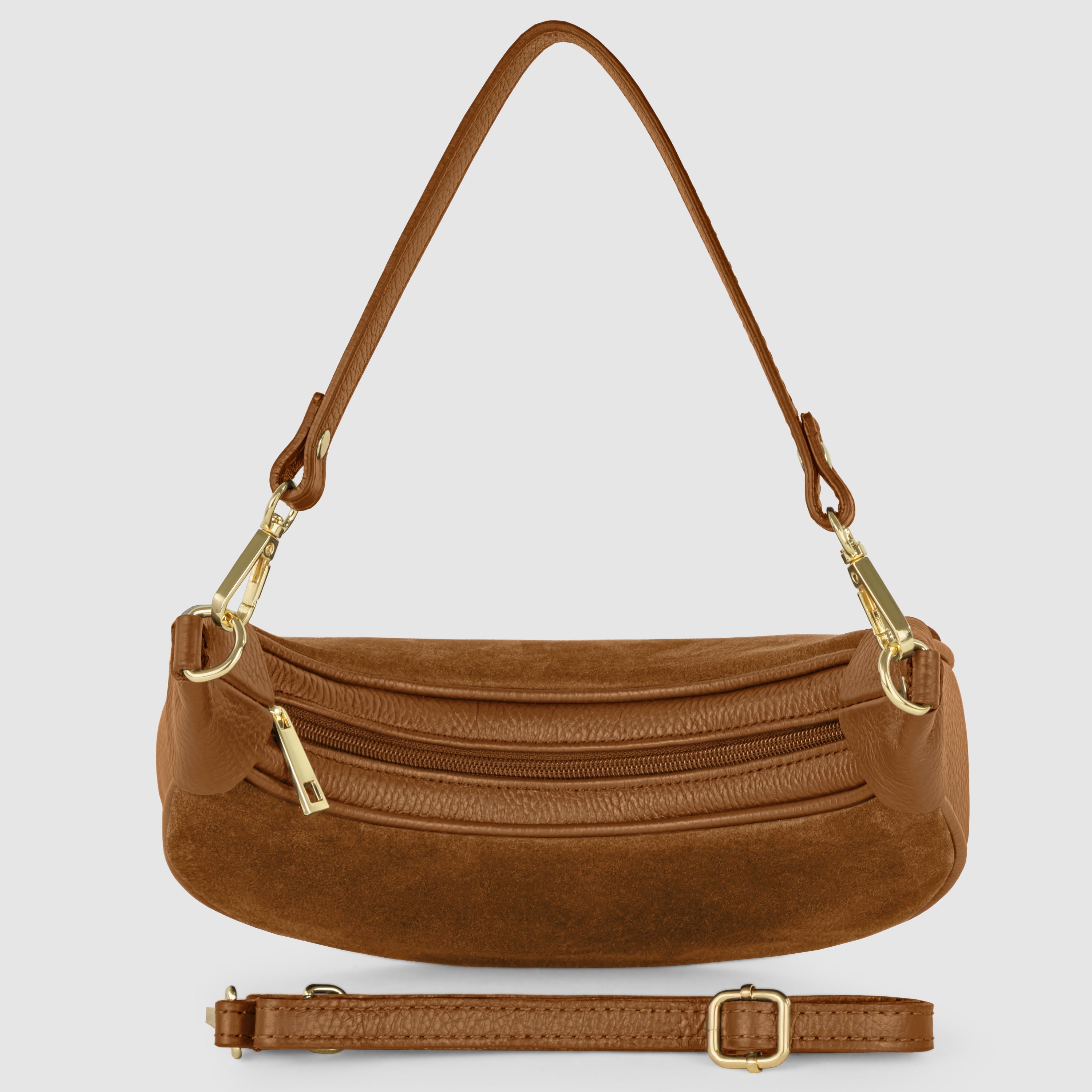 Suede Leather Shoulder Bag 222024