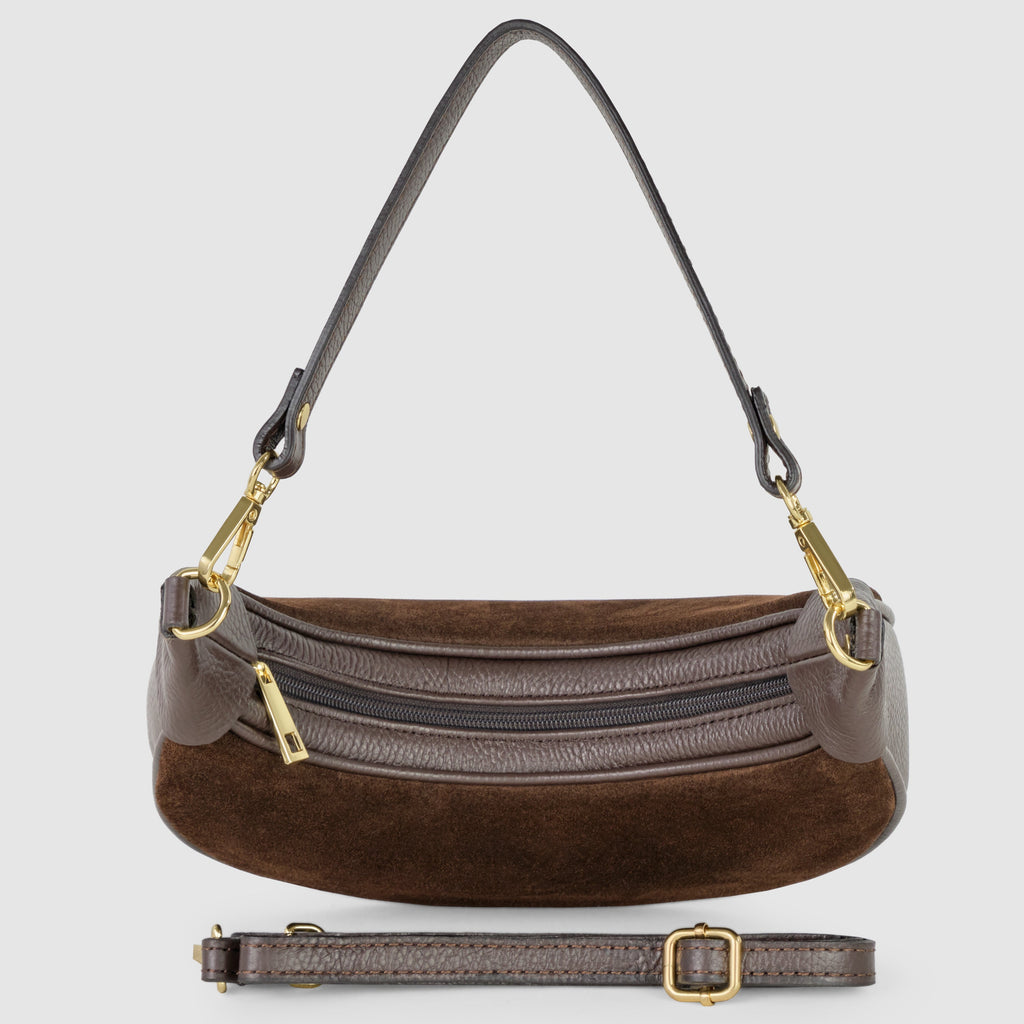 Suede Leather Shoulder Bag 222024