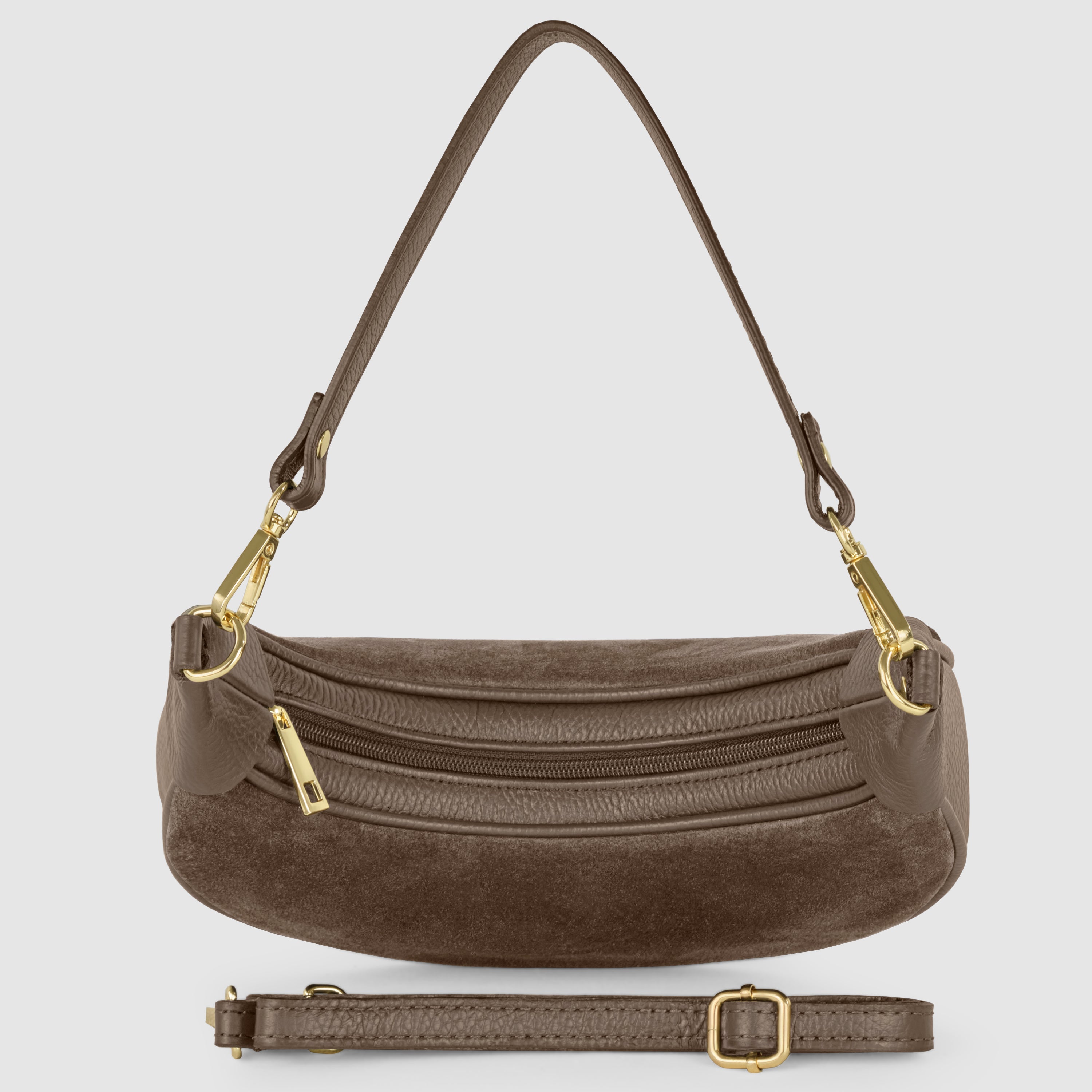 Suede Leather Shoulder Bag 222024