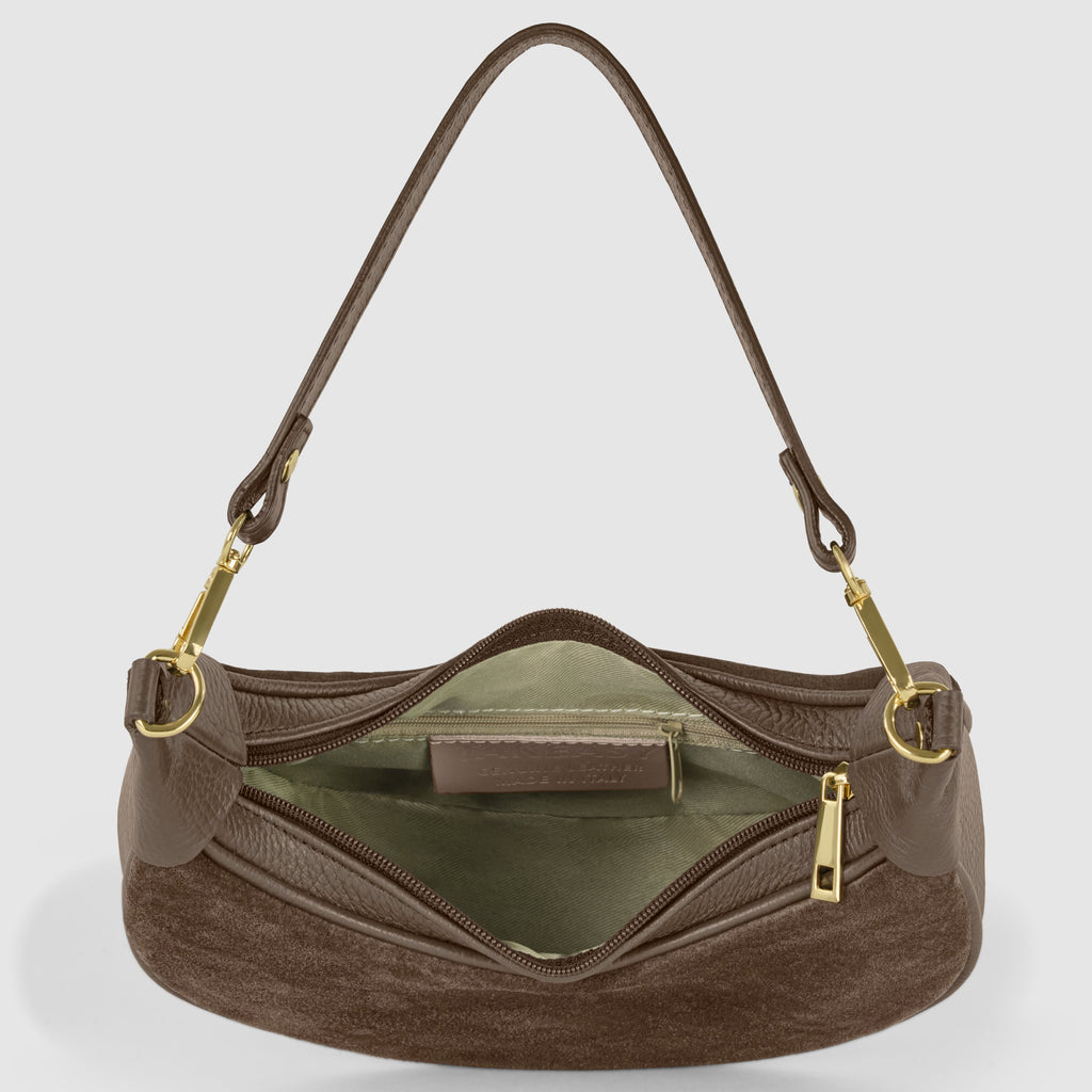 Suede Leather Shoulder Bag 222024